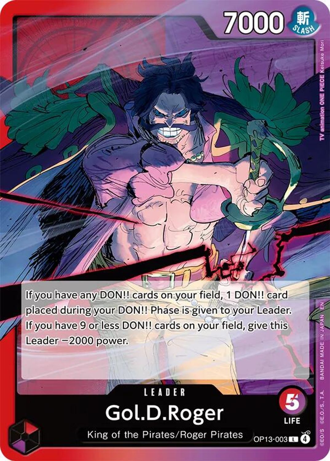 Gol.D.Roger (003) (OP13-003) - Carrying On His Will