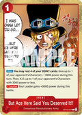 But Ace Here Said You Deserved It!! (OP13-019) - Carrying On His Will Foil