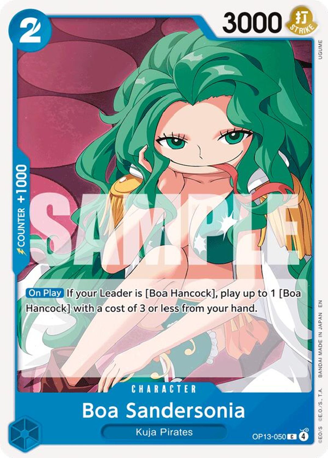 Boa Sandersonia (OP13-050) - Carrying On His Will