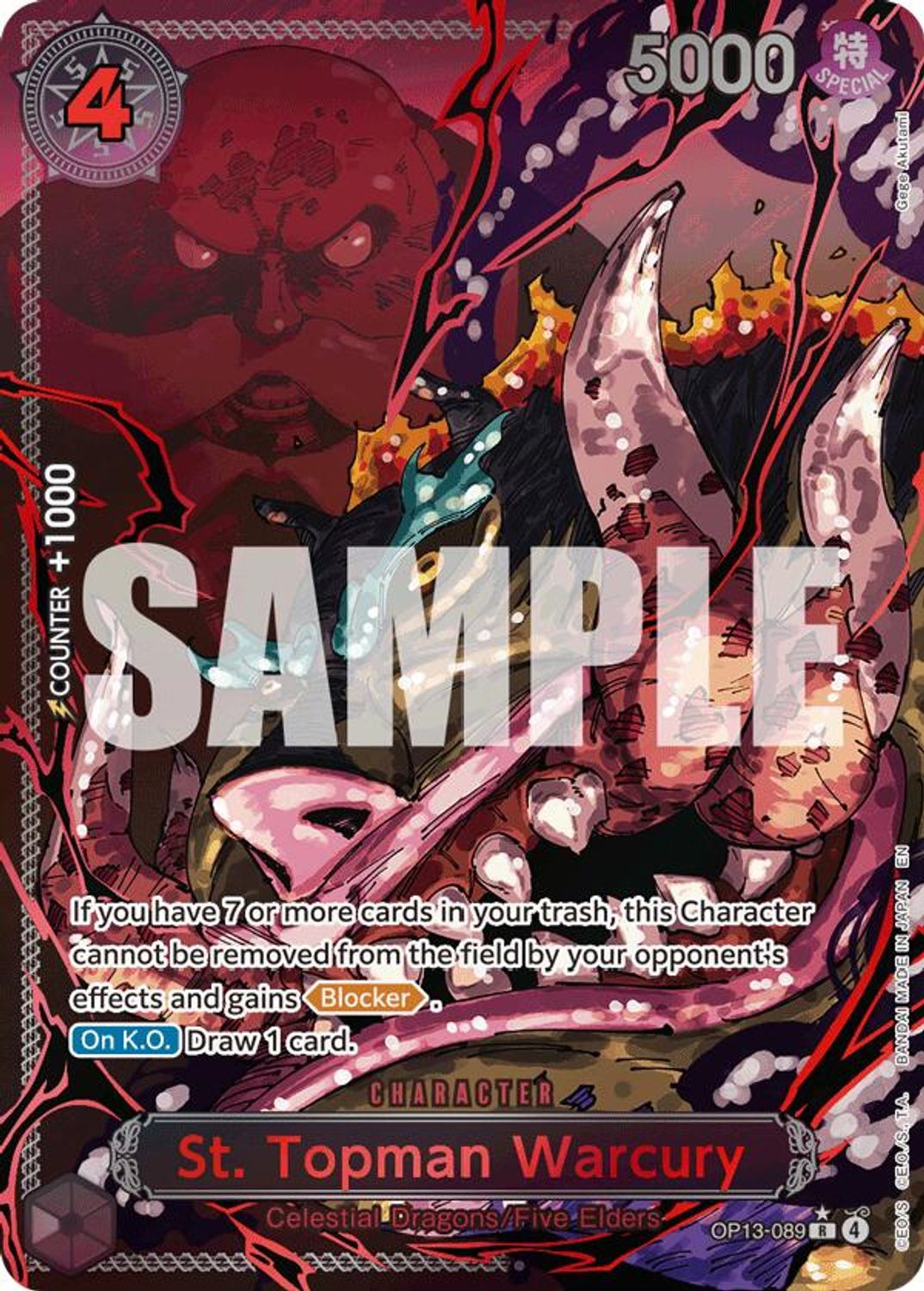 St. Topman Warcury (Parallel) (OP13-089) - Carrying On His Will Foil