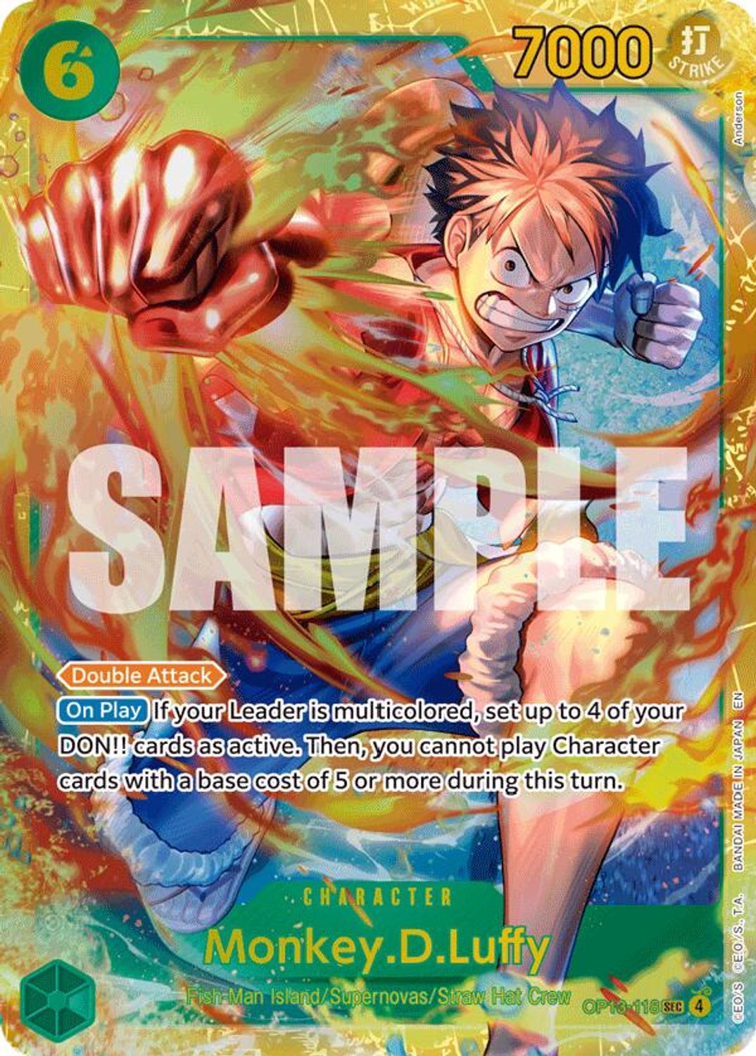 Monkey.D.Luffy (118) (OP13-118) - Carrying On His Will Foil