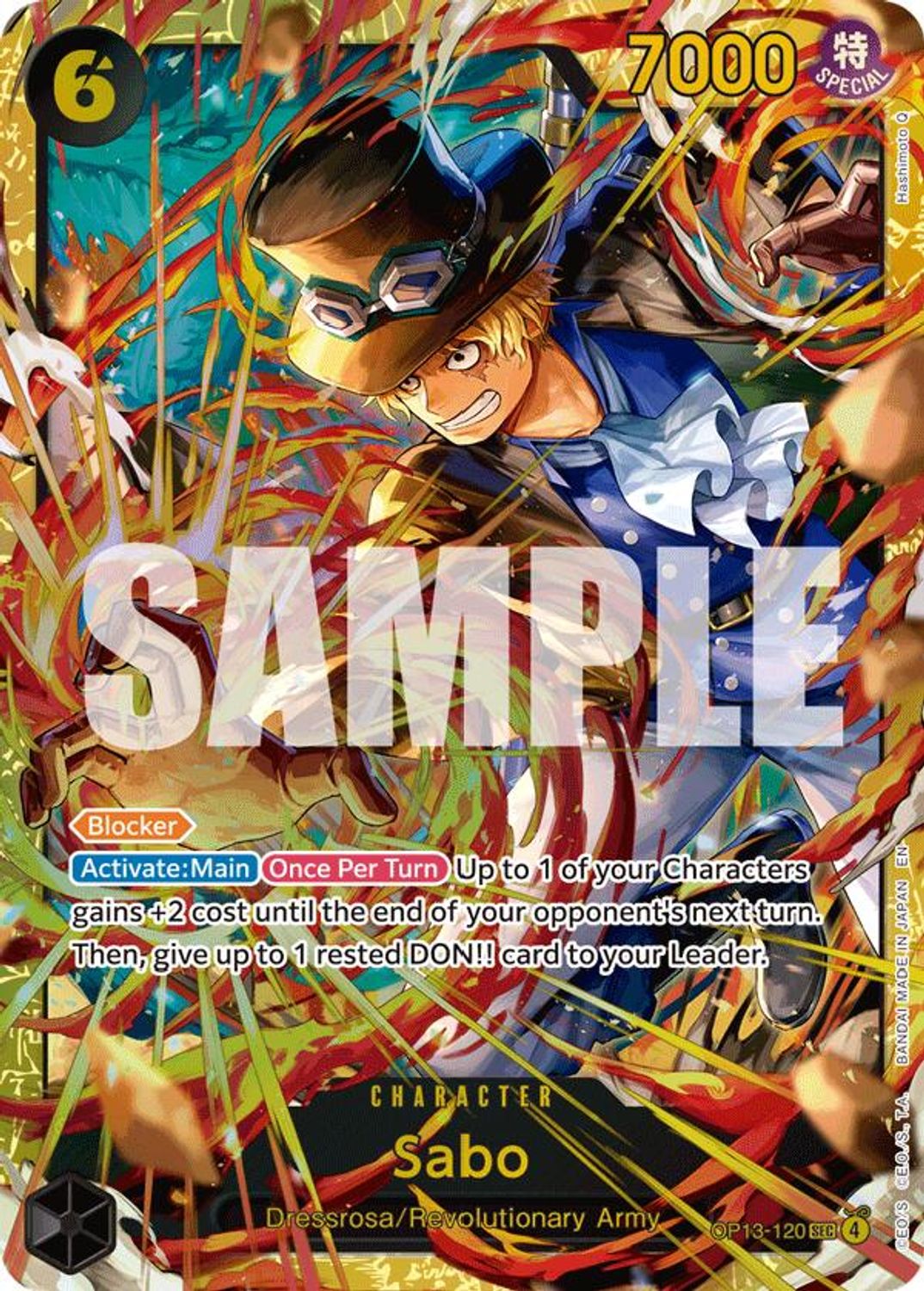 Sabo (120) (OP13-120) - Carrying On His Will Foil