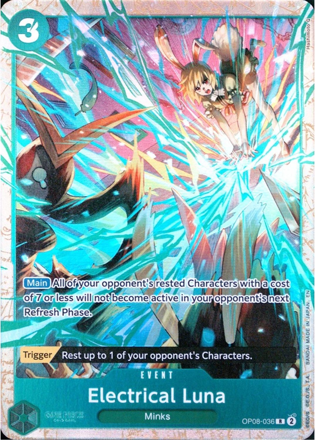 Electrical Luna (Premium Card Collection -Best Selection Vol. 5-) (OP08-036) - One Piece Promotion Cards Foil