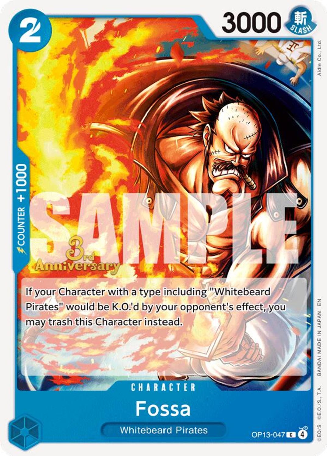 Fossa (OP13-047) - Carrying On His Will: 3rd Anniversary Tournament Cards