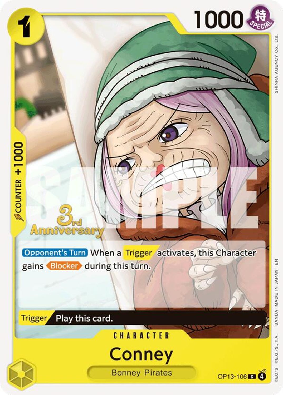 Conney (OP13-106) - Carrying On His Will: 3rd Anniversary Tournament Cards