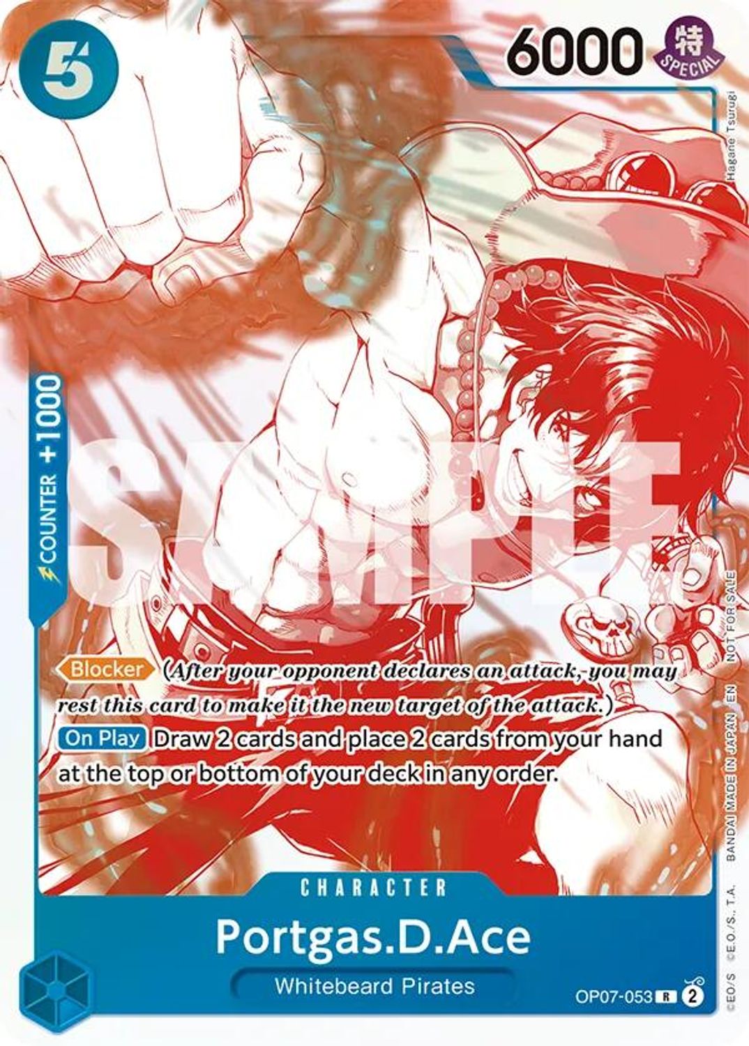 Portgas.D.Ace - OP07-053 (3rd Anniversary Treasure Campaign Pack) (OP07-053) - One Piece Promotion Cards Foil
