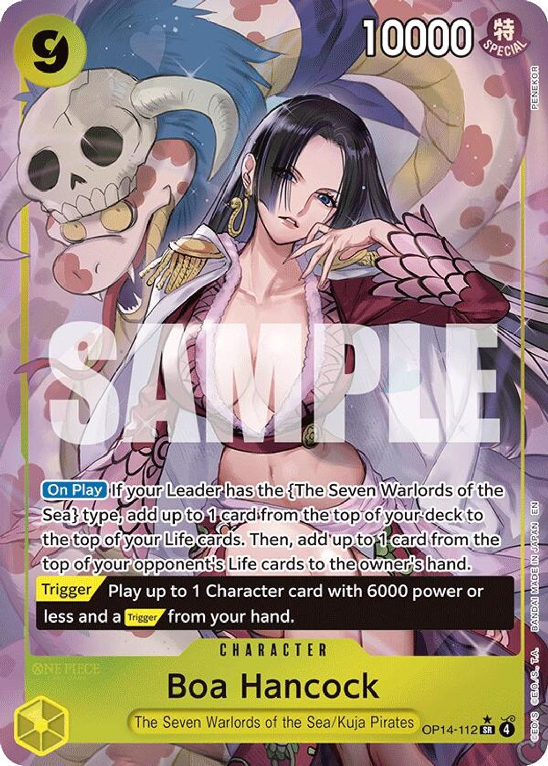 Boa Hancock - OP14-112 (Alternate Art) (OP14-112) - The Azure Sea's Seven Foil