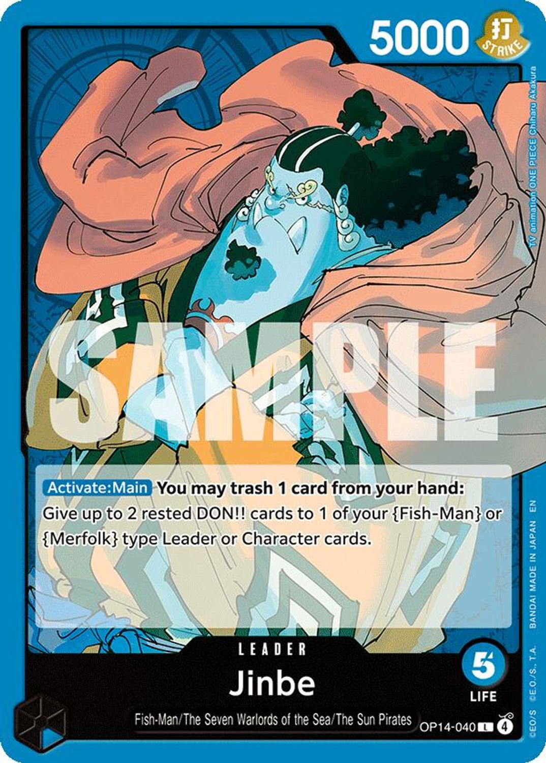 Jinbe - OP14-040 (OP14-040) - The Azure Sea's Seven