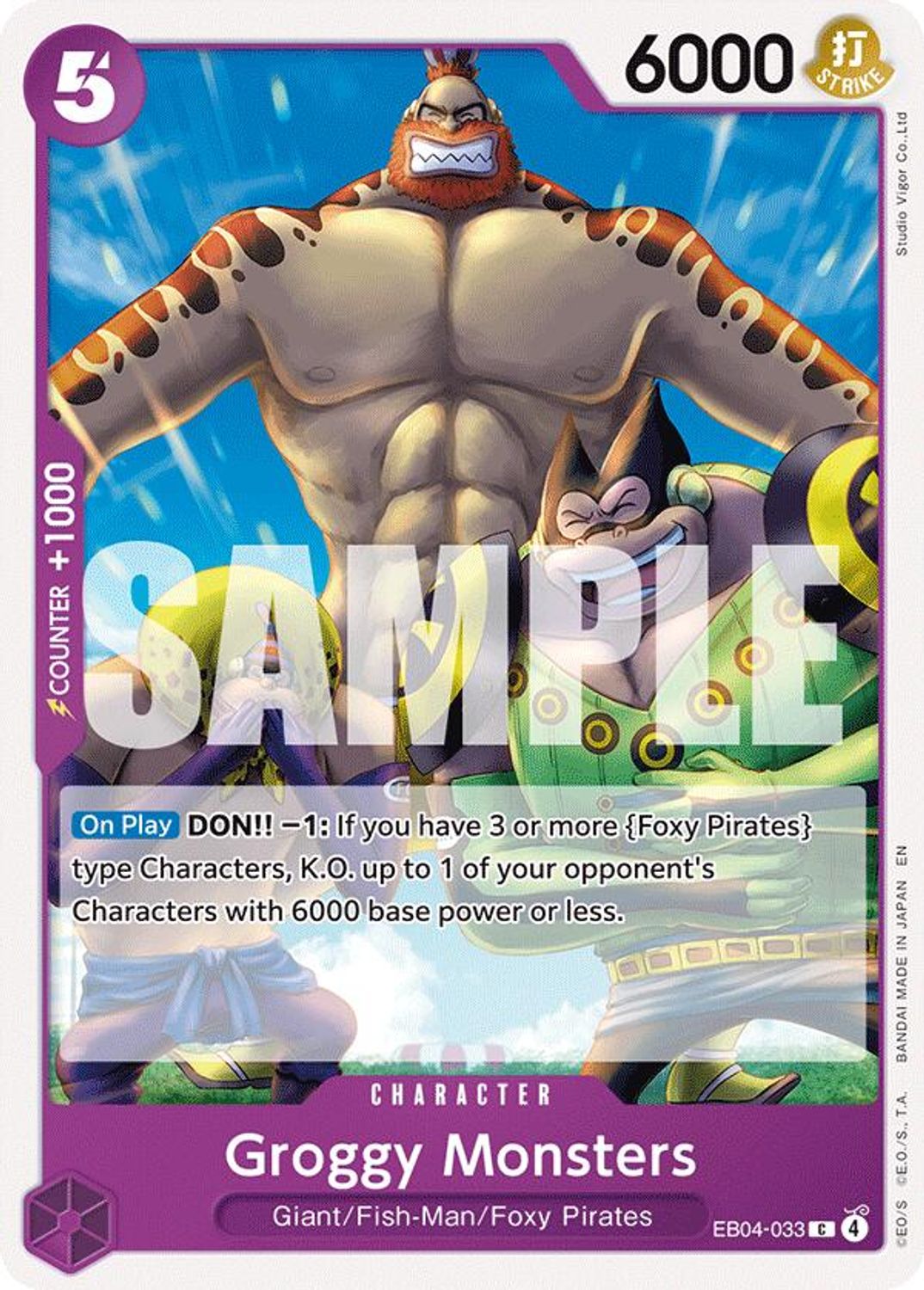 Groggy Monsters (EB04-033) - The Azure Sea's Seven