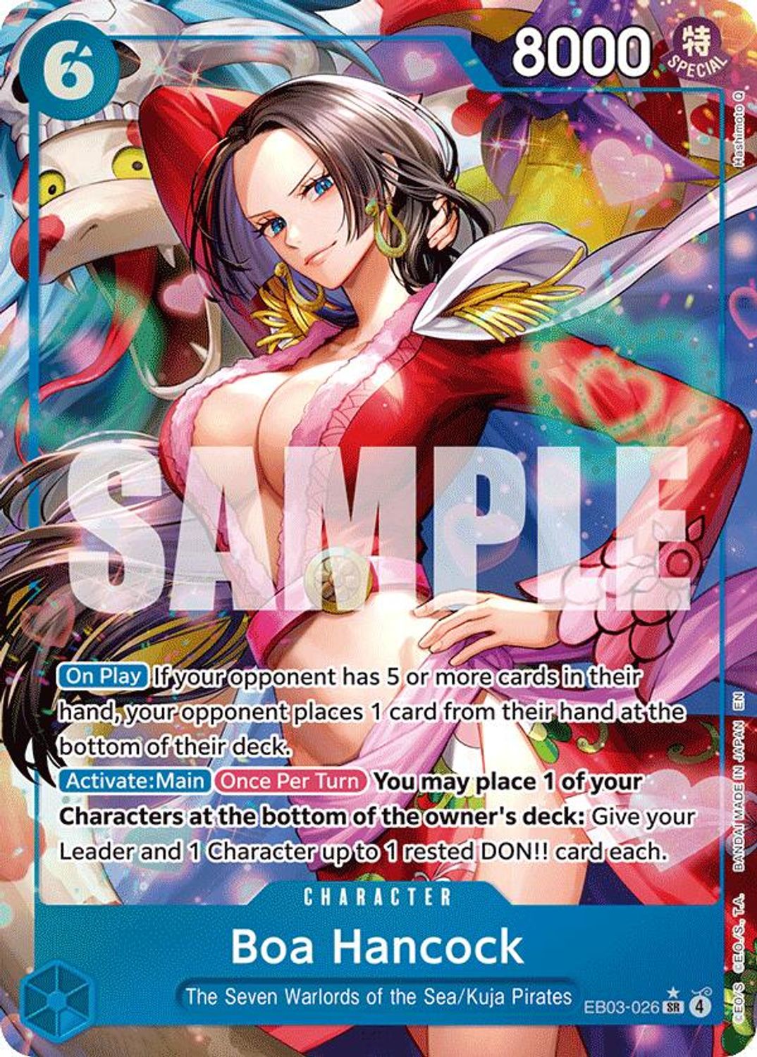 Boa Hancock (Alternate Art) (EB03-026) - Extra Booster: One Piece Heroines Edition Foil