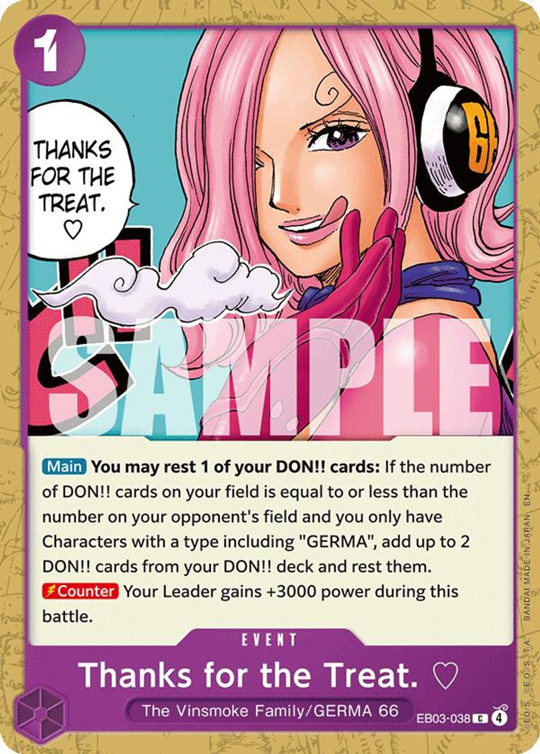 Thanks for the Treat. (EB03-038) - Extra Booster: One Piece Heroines Edition