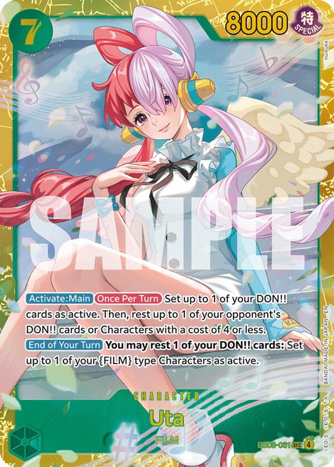 Uta (061) (EB03-061) - Extra Booster: One Piece Heroines Edition Foil