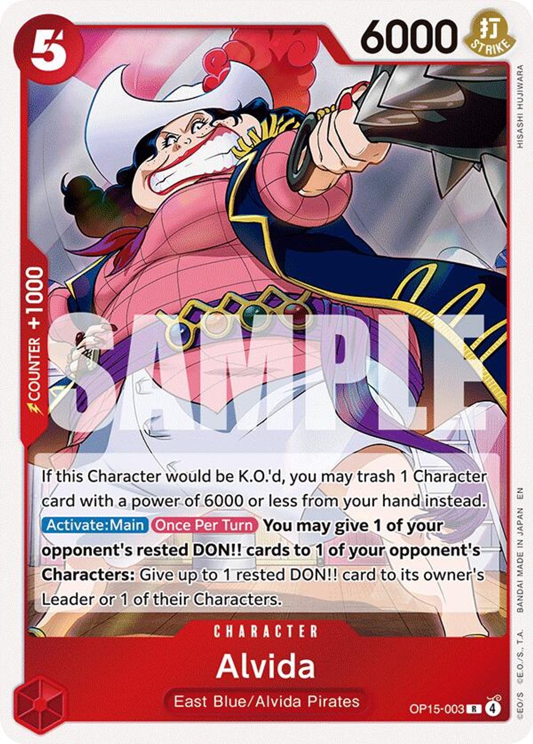 Alvida (OP15-003) - Adventure on Kami's Island Foil