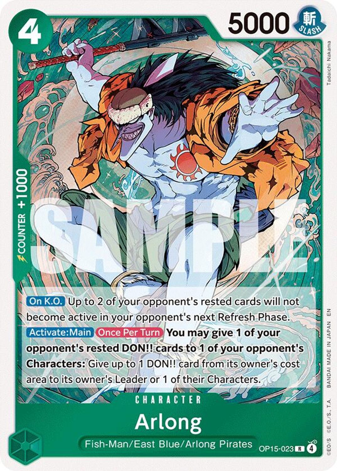 Arlong (OP15-023) - Adventure on Kami's Island Foil