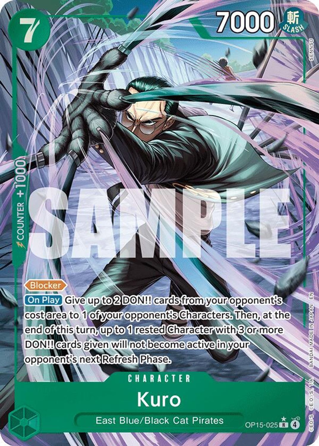 Kuro (Alternate Art) (OP15-025) - Adventure on Kami's Island Foil