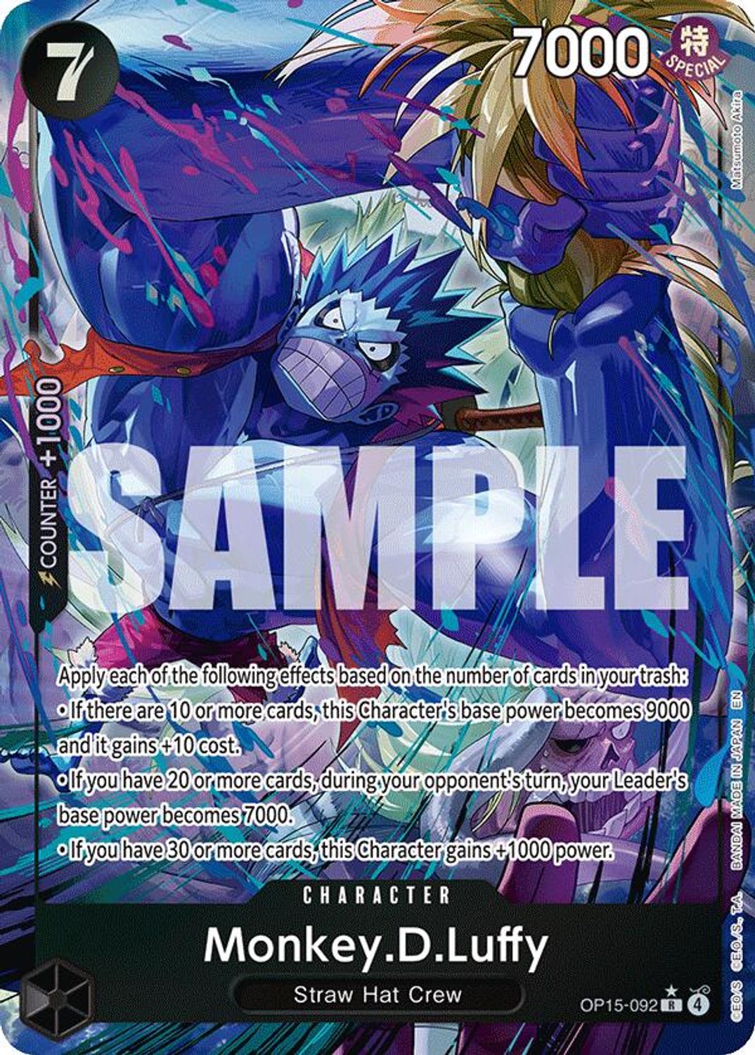 Monkey.D.Luffy (OP15-092) (Alternate Art) (OP15-092) - Adventure on Kami's Island Foil