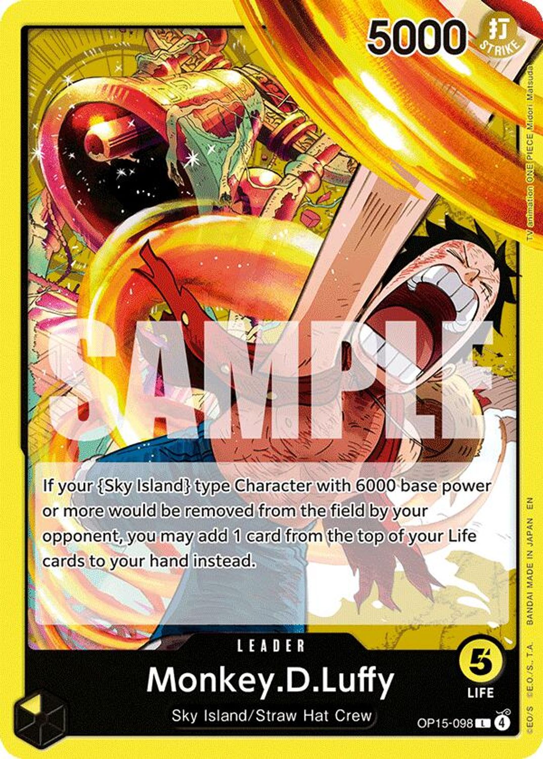 Monkey.D.Luffy (OP15-098) (OP15-098) - Adventure on Kami's Island