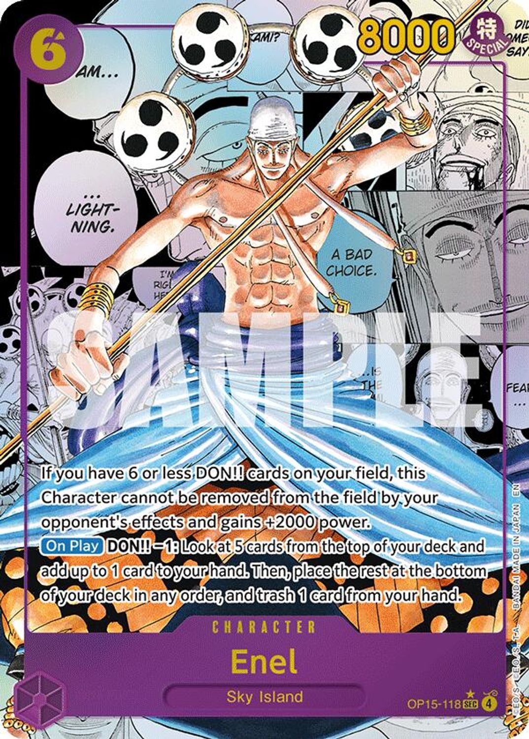 Enel (OP15-118) (Manga) (OP15-118) - Adventure on Kami's Island Foil