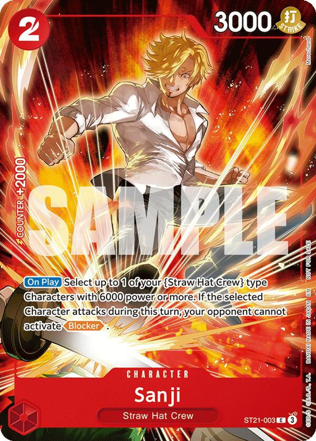 Sanji (Welcome Pack 2026 Vol.1) (ST21-003) - One Piece Promotion Cards