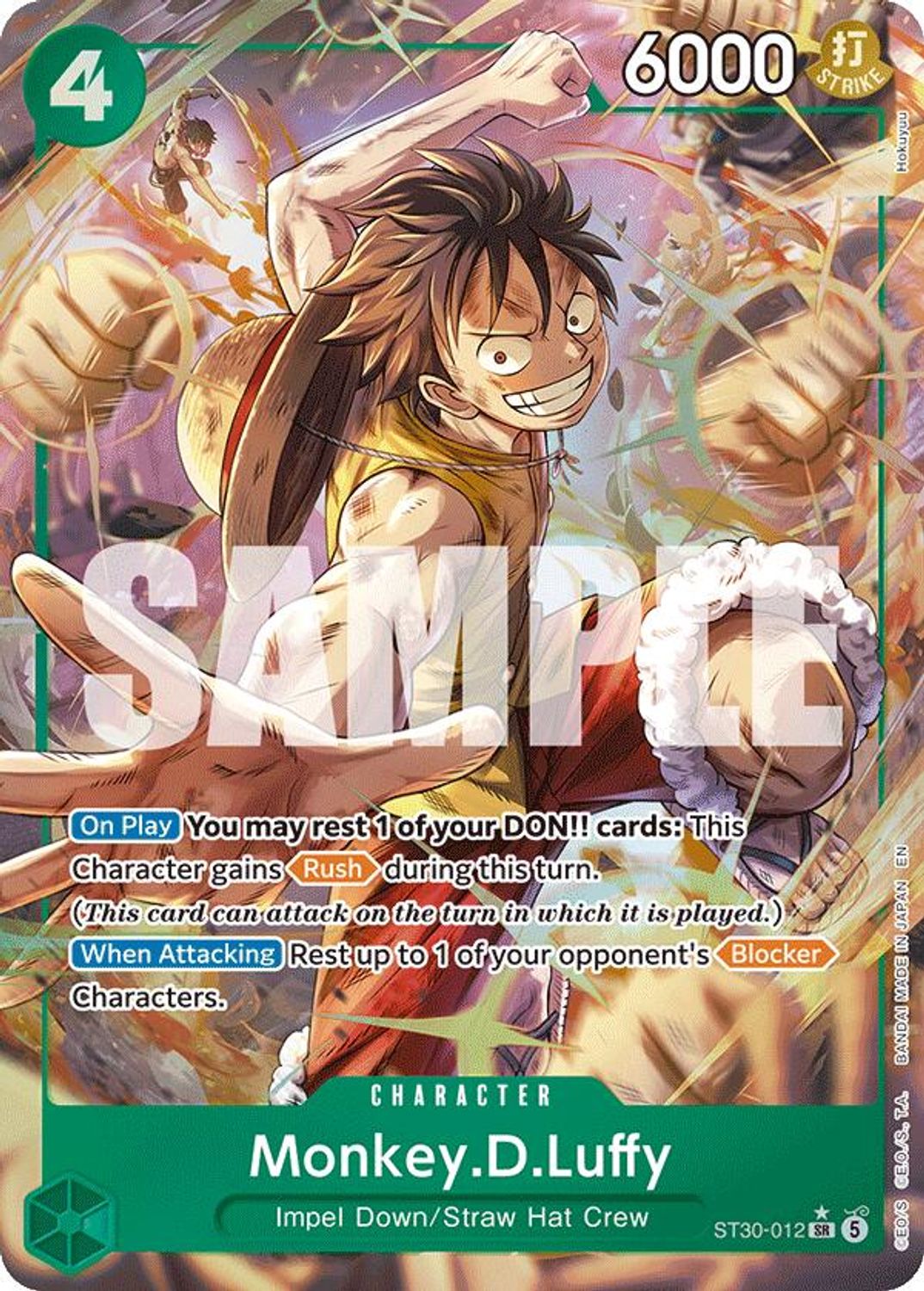 Monkey.D.Luffy (Parallel) (ST30-012) - Starter Deck EX: Luffy & Ace Foil