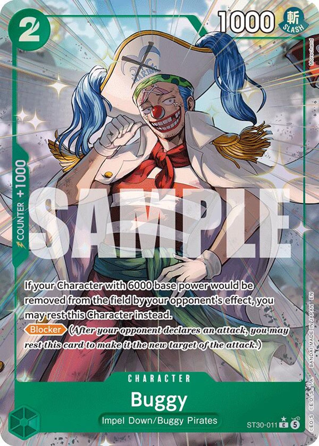 Buggy (Full Art) (ST30-011) - Starter Deck EX: Luffy & Ace Foil