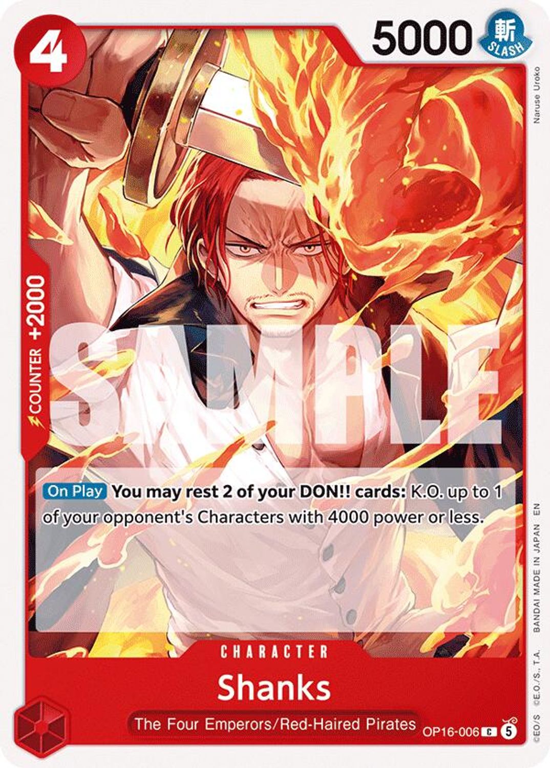 Shanks (OP16-006) - The Time of Battle