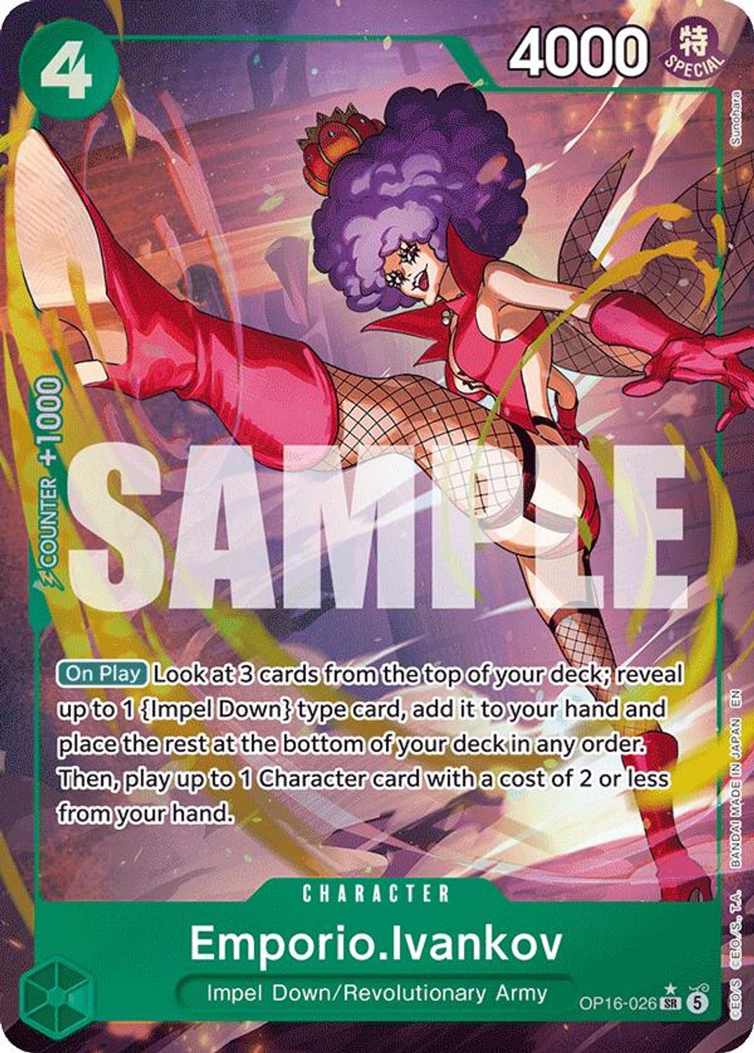 Emporio.Ivankov (026) (Alternate Art) (OP16-026) - The Time of Battle Foil
