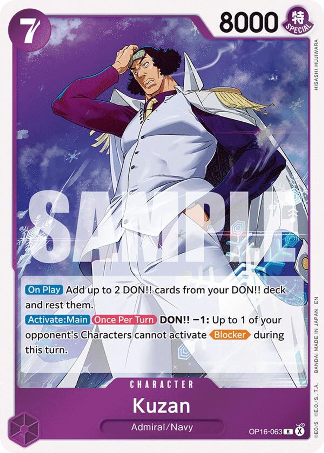 Kuzan (OP16-063) - The Time of Battle Foil