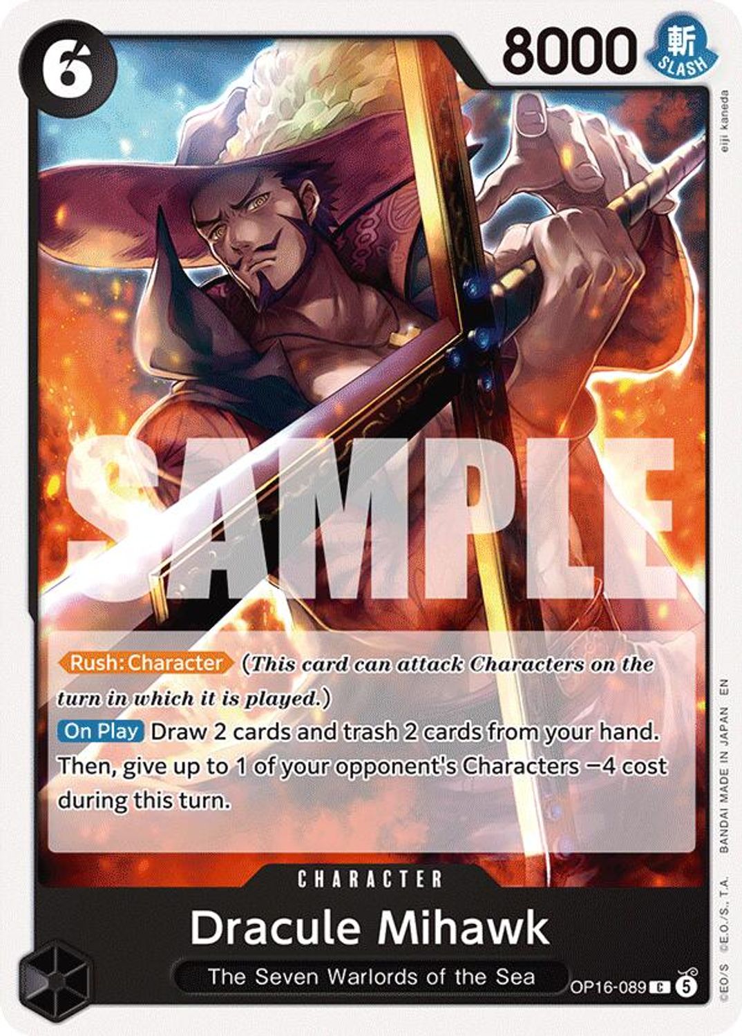 Dracule Mihawk (OP16-089) - The Time of Battle