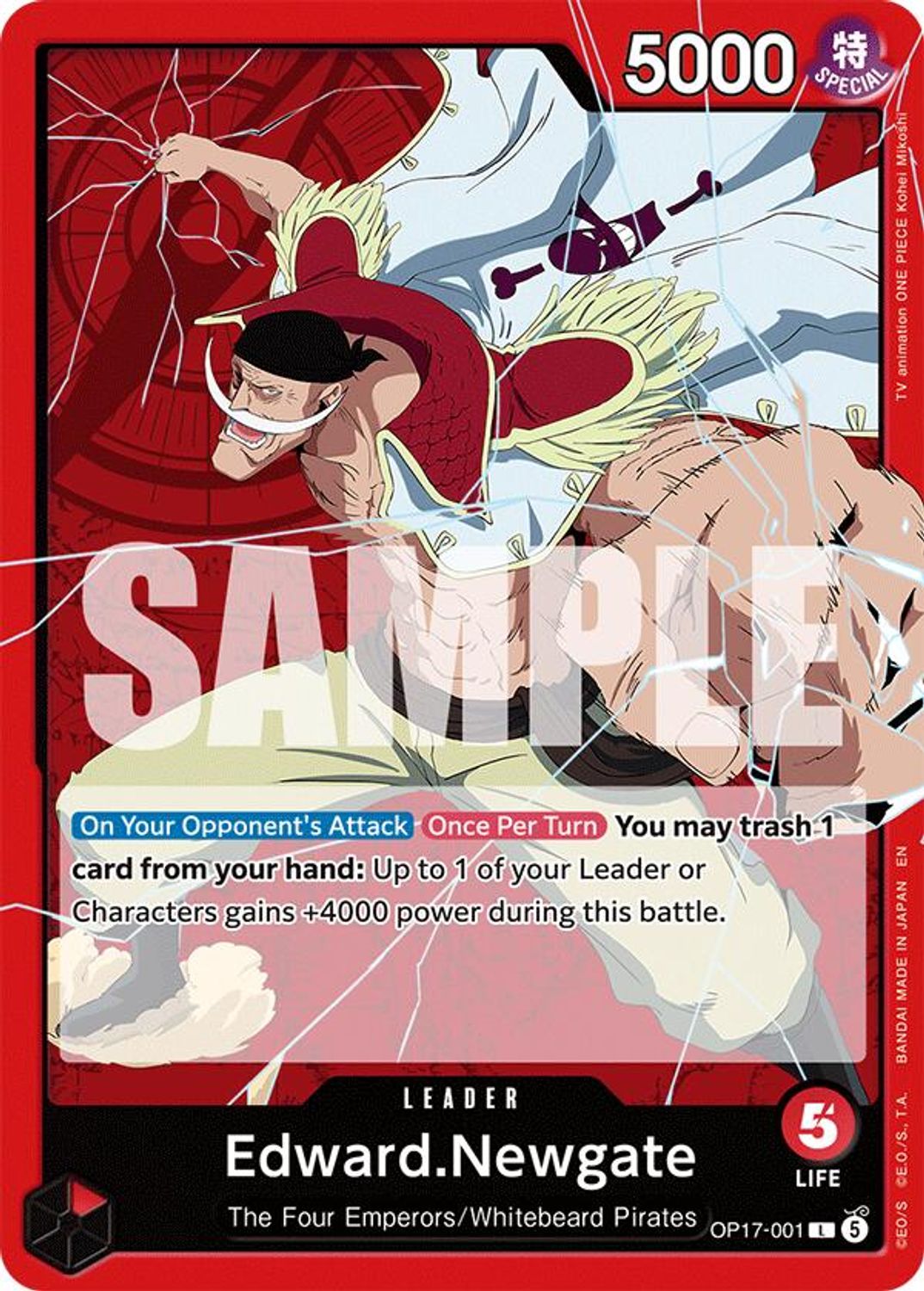 Edward.Newgate (001) (OP17-001) - The World's Strongest Warriors