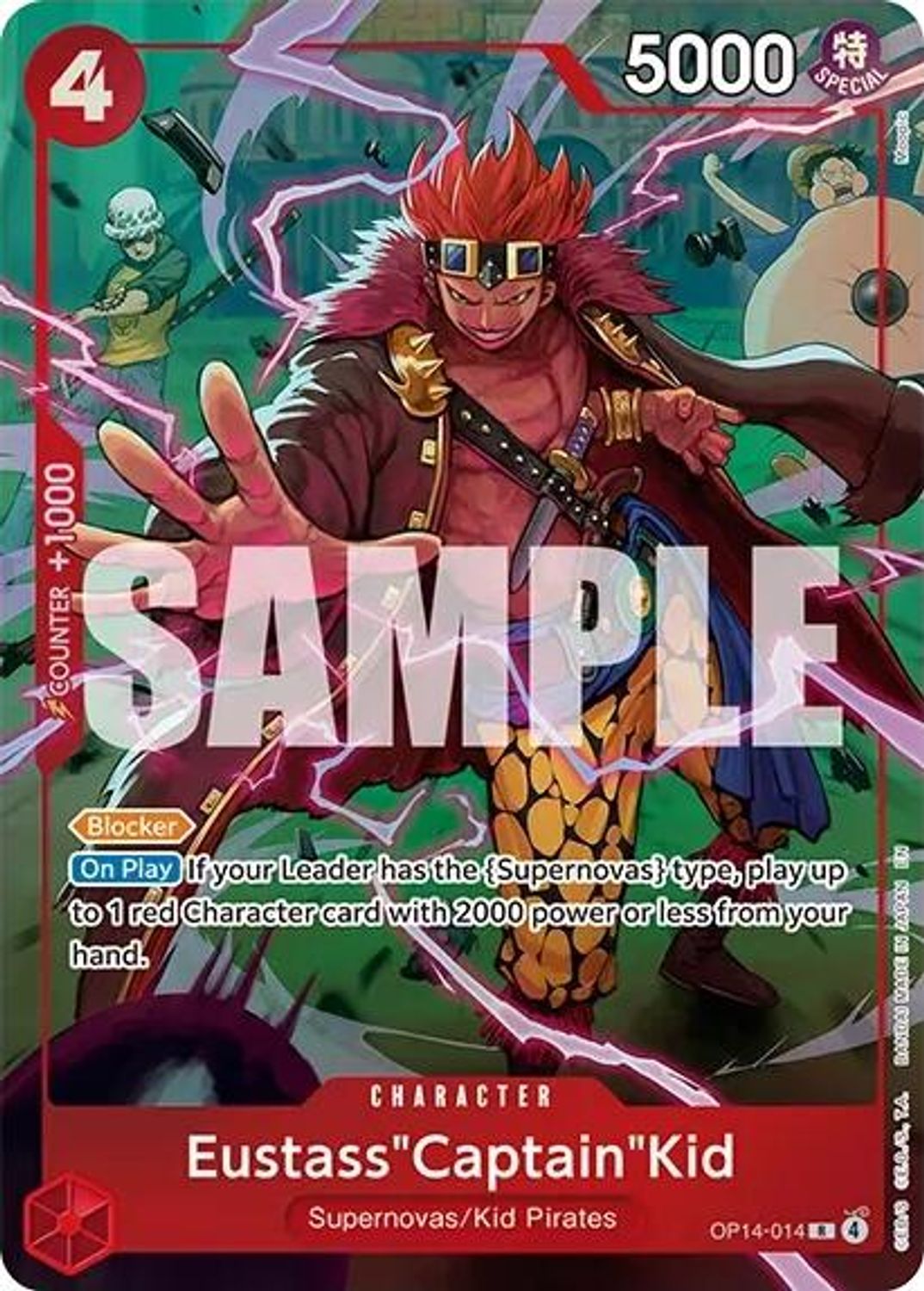 Eustass"Captain"Kid (One Piece Card Game Illustration Box Vol. 8) (OP14-014) - One Piece Promotion Cards Foil