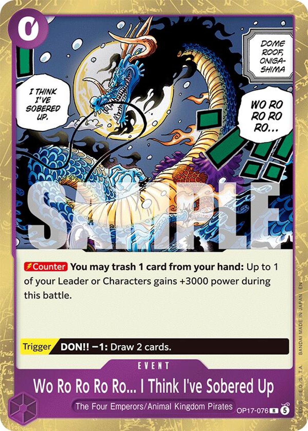Wo Ro Ro Ro Ro... I Think I've Sobered Up (OP17-076) - The World's Strongest Warriors Foil
